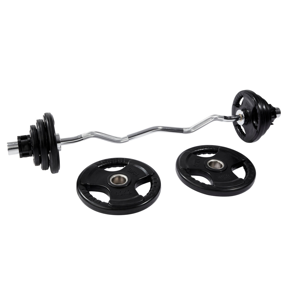 Curl bar shop weight set